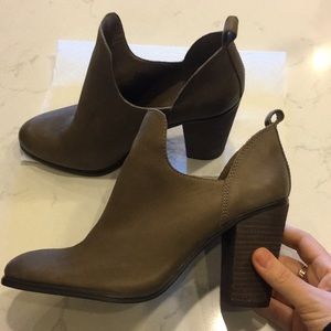 Vince Camuto greyish brown booties